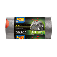 Пакети для сміття Фрекен Бок LD Flexy, із затяжками, 60 л, 10 шт
